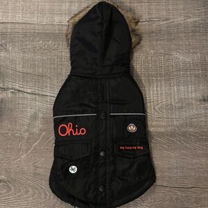 ⭕️🏈🏟 Adorable Dog Jacket with Ohio NWT